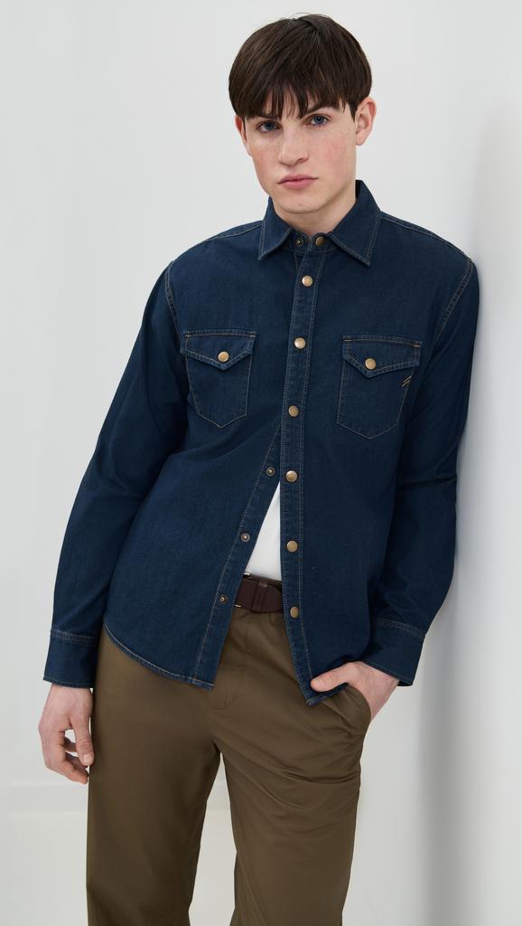 Billy Reid Shoals Denim Shirt