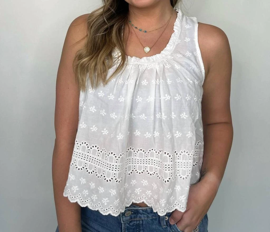 Free People Free People - Marina Eyelet Tank Top 3