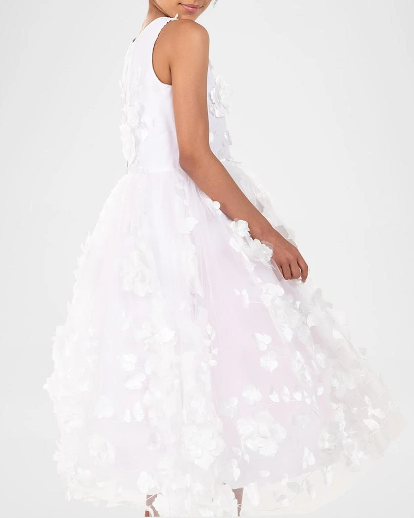 Zoe Girl's Eliana 3D Flower Embellished Tulle Dress, Size 4-12 3