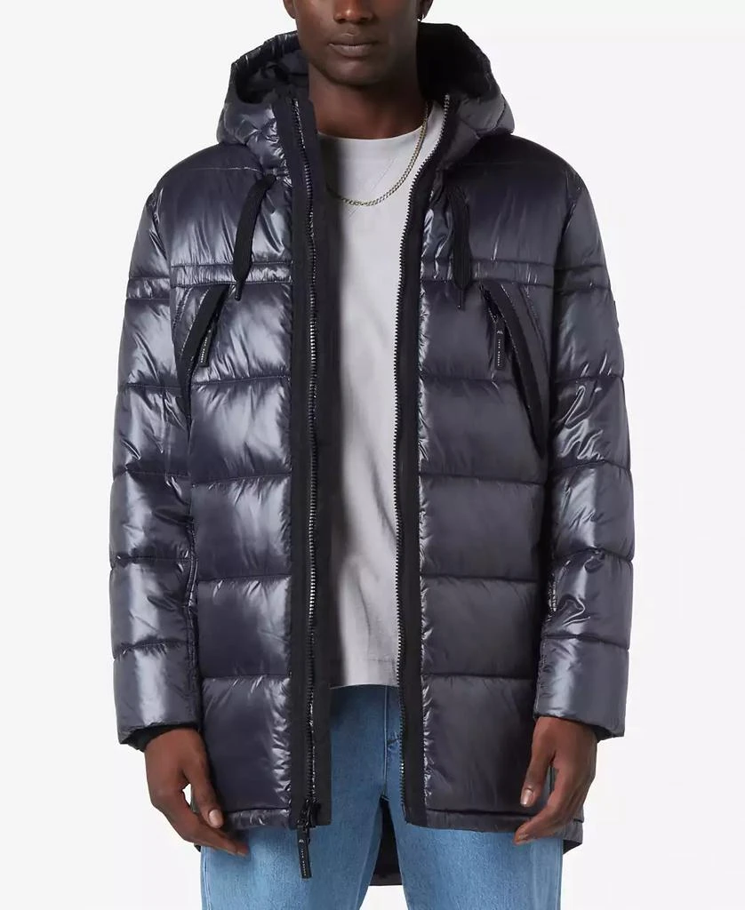 Marc New York by Andrew Marc Men's Barreto Super Wet Cire Parka with Grossgrain Trim 1