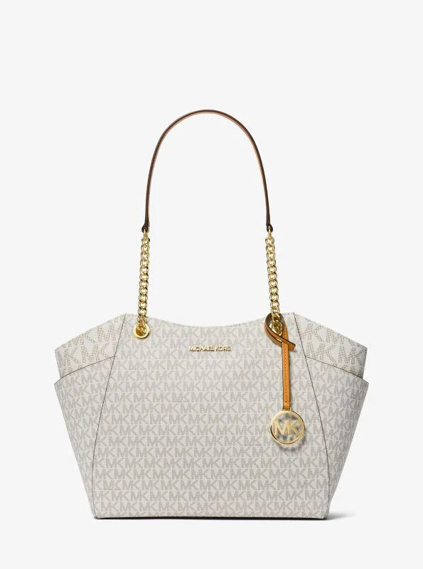 Michael Kors Jet Set Large Signature Logo Shoulder Bag 1