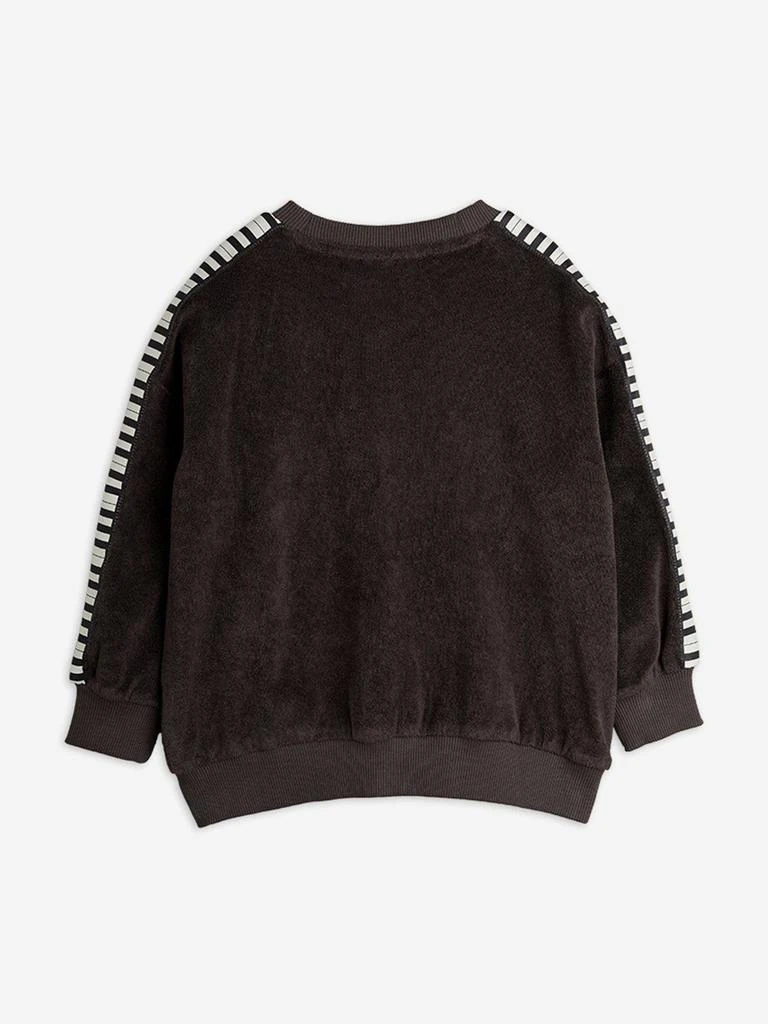 Mini Rodini Boys Piano Terry Sweatshirt in Black 3