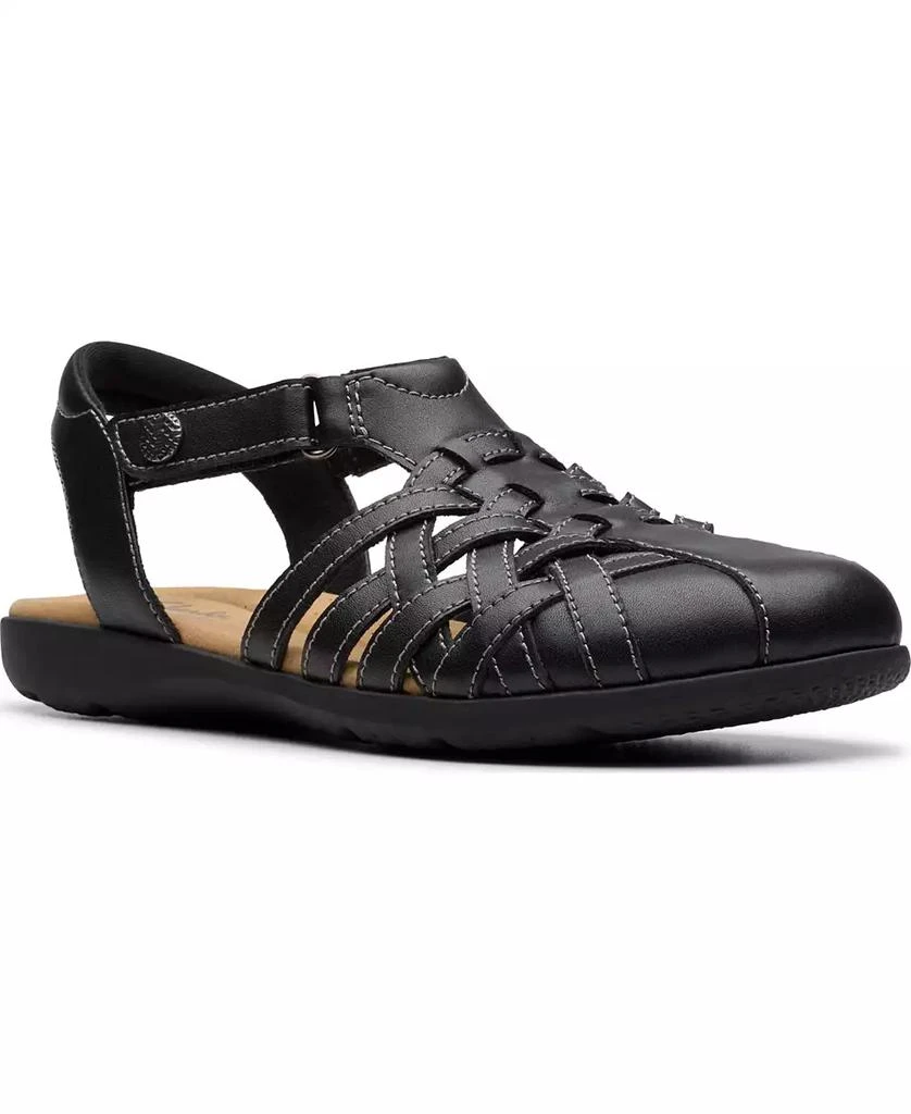 Clarks Collection Women's Elizabelle Mia Riptape Flat Sandals 1