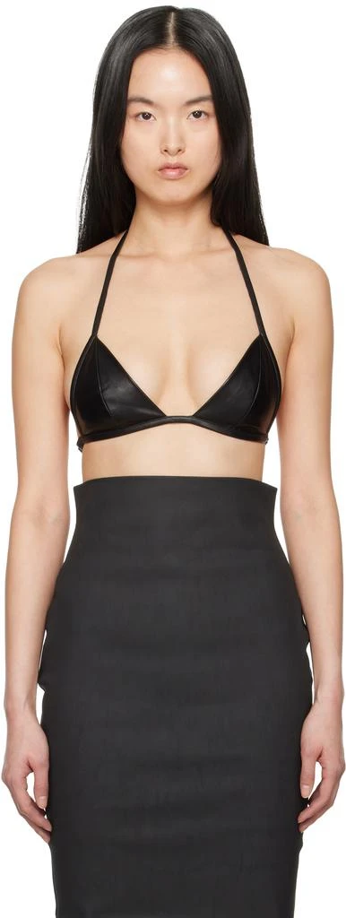 Rick Owens Black Hollywood Leather Bra 1