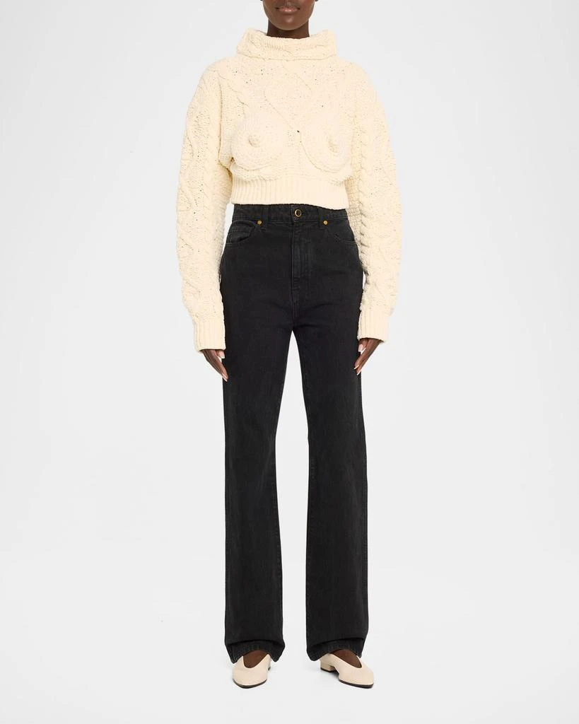 Jean Paul Gaultier Conical Bra Turtleneck Crop Sweater 2