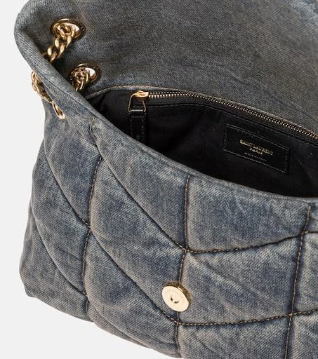 Yves Saint Laurent Puffer Small denim shoulder bag 3