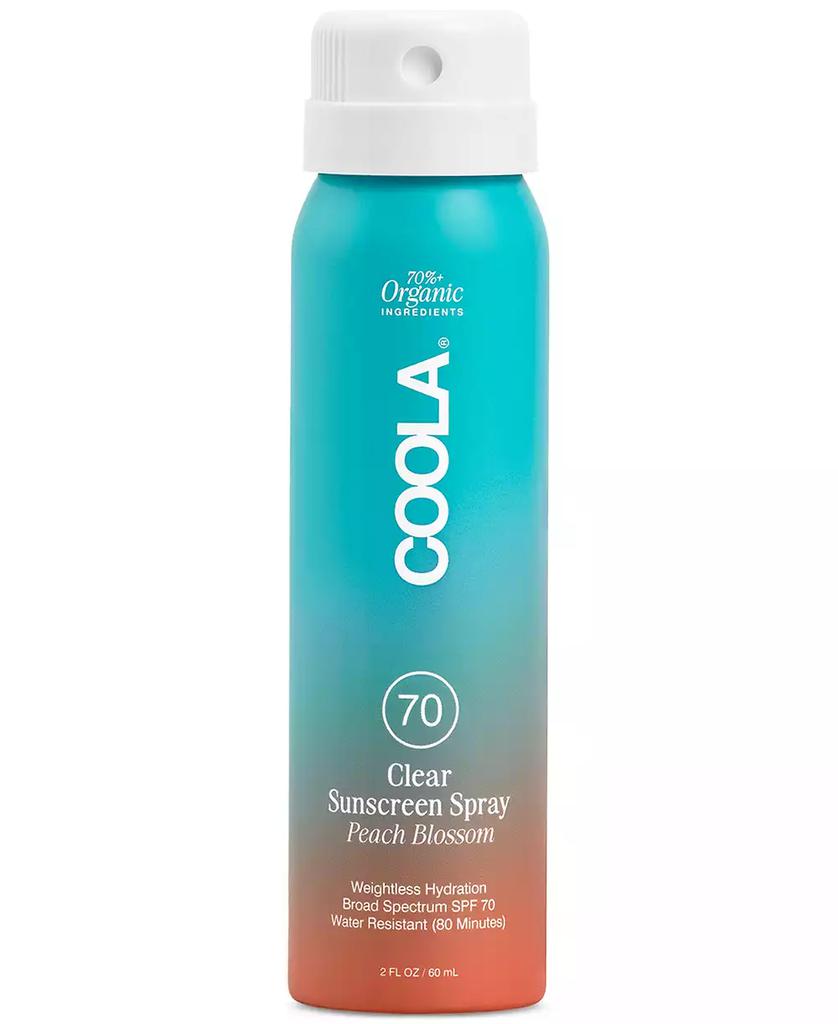 Coola Clear Sunscreen Spray SPF 70 - Peach Blossom, 2 oz.