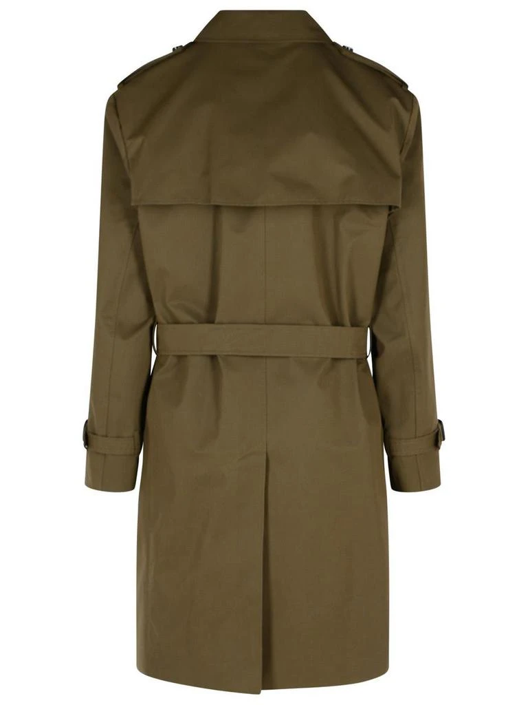 Burberry Burberry Green Cotton Blend Trench Coat 3