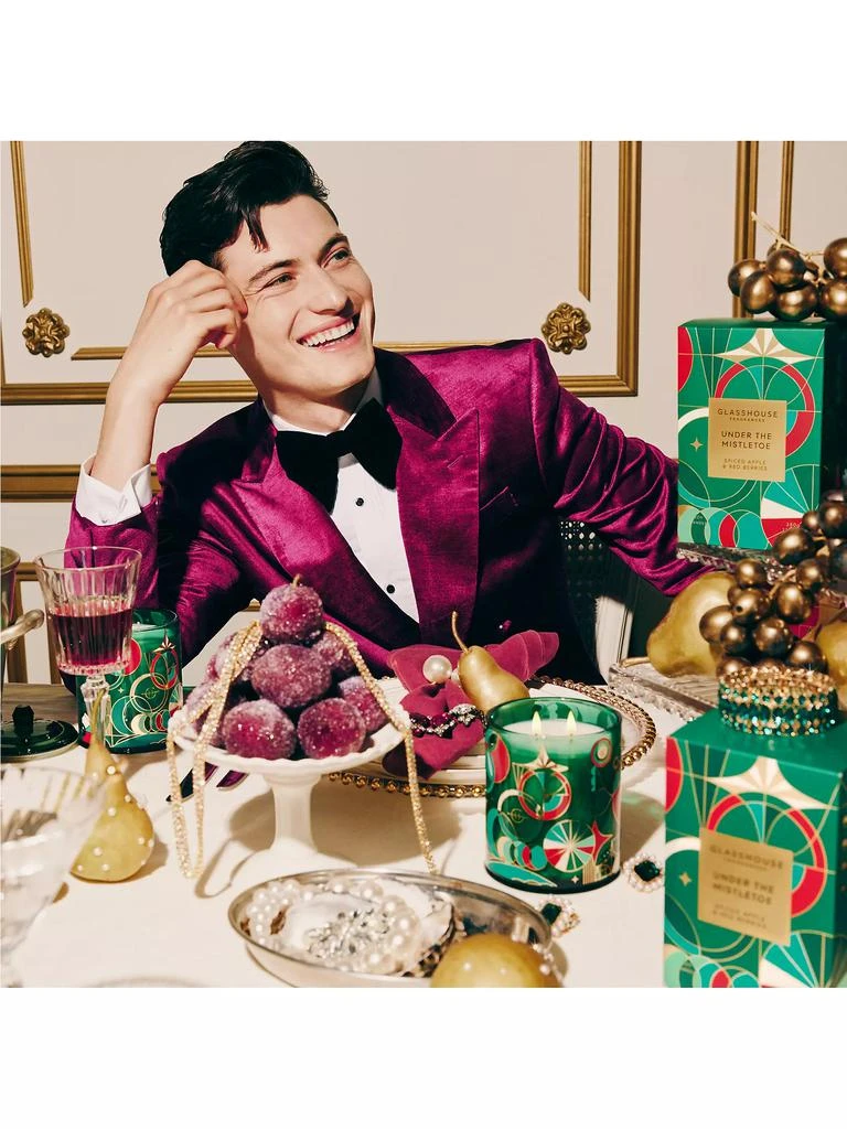 Glasshouse Fragrances Under The Mistletoe Candle 4