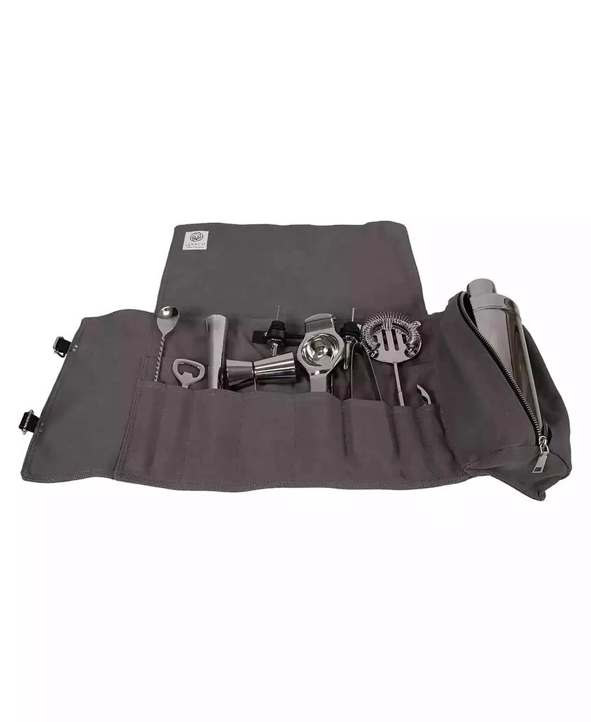 Legacy Barkeep Bar Tool Roll up Kit, Set of 12 2