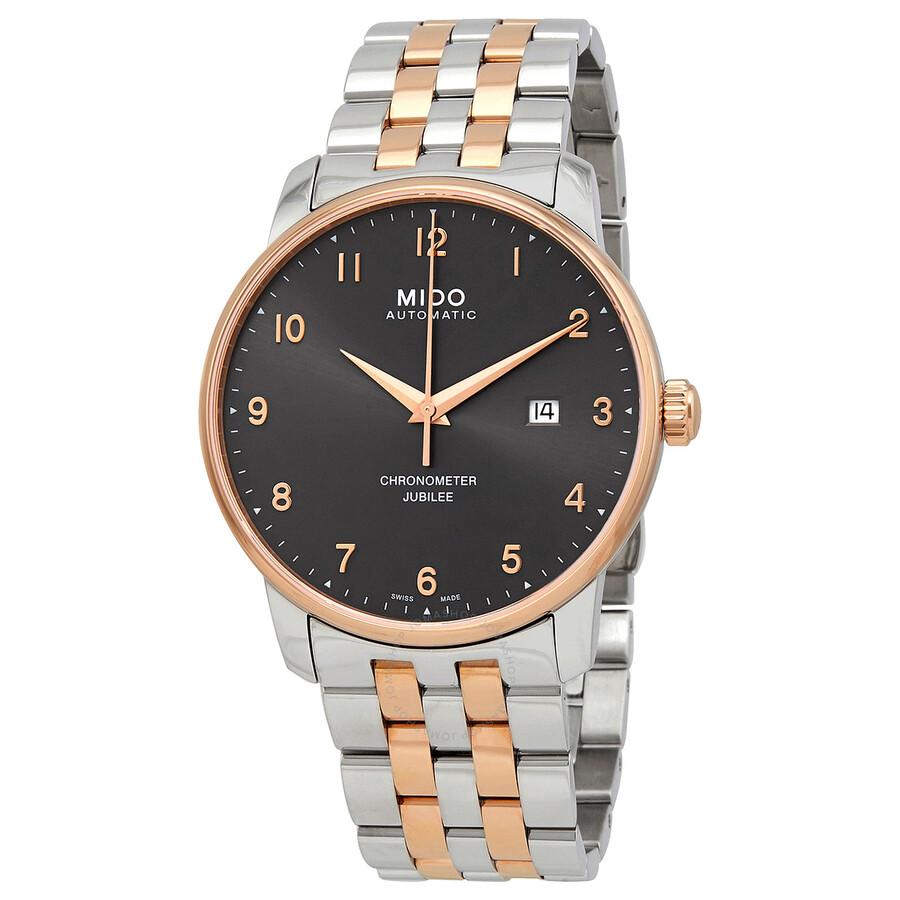 MIDO Baroncelli Jubilee Automatic Chronometer Anthracite Dial Men's Watch M0376082206200
