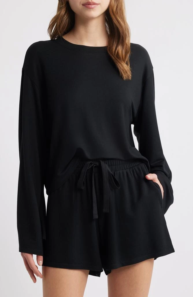 Open Edit Solid Stretch Modal Short Pajamas