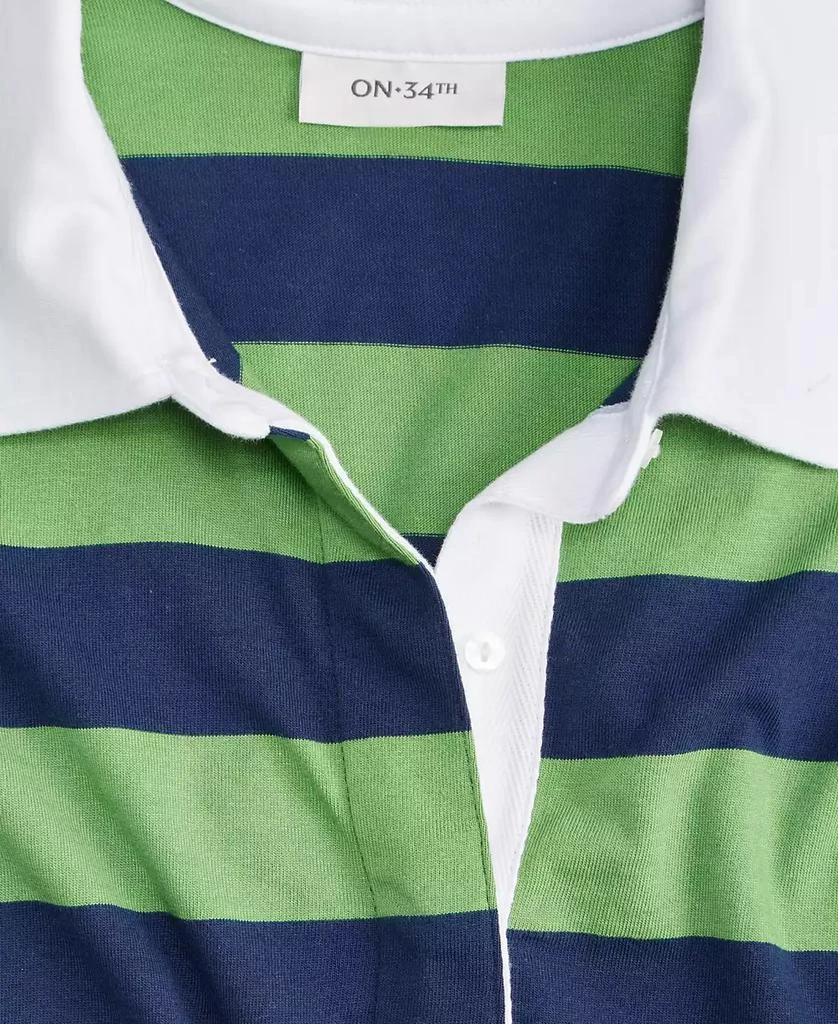 On 34th Women's Striped Rugby Top, Macy's Exclusive 3
