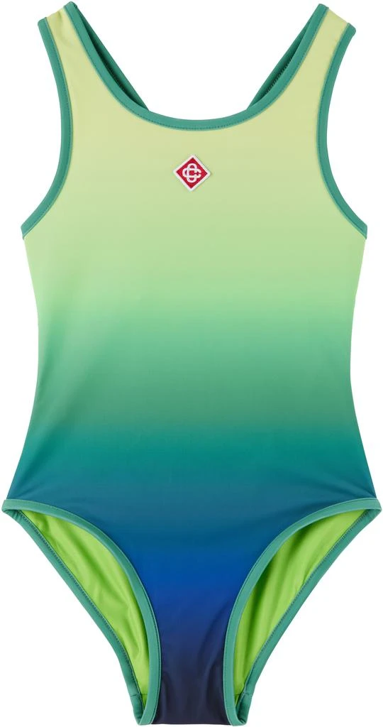 Casablanca Kids Green 
Blue Gradient Swimsuit