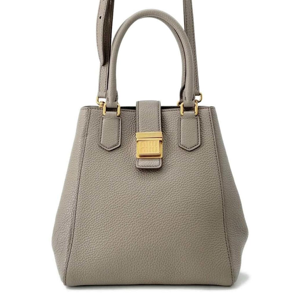 Miu Miu Leather Penny Shoulder Bag OS - Bags - BeyondStyle