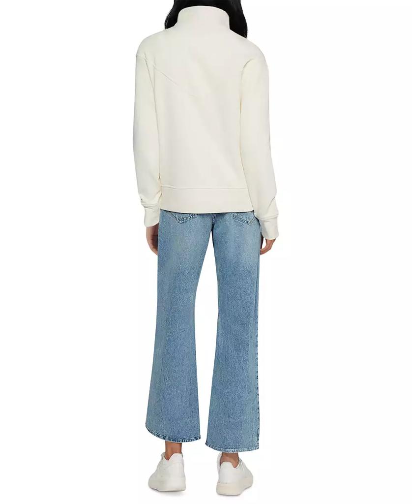 Three Dots Women's Jeanine Quarter-Zip Pullover Sweater
