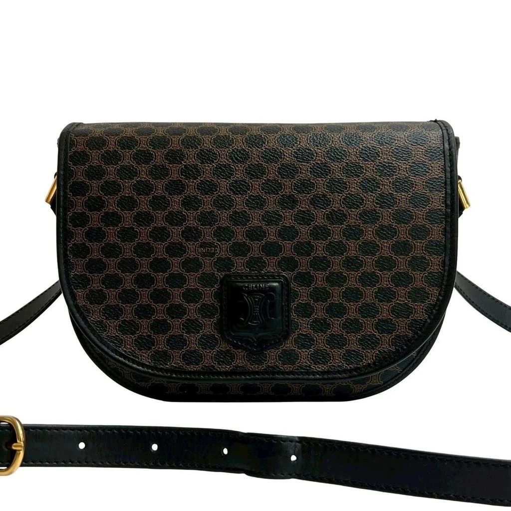 Celine Leather Pvc Pochette Shoulder Bag (Pre-Owned)