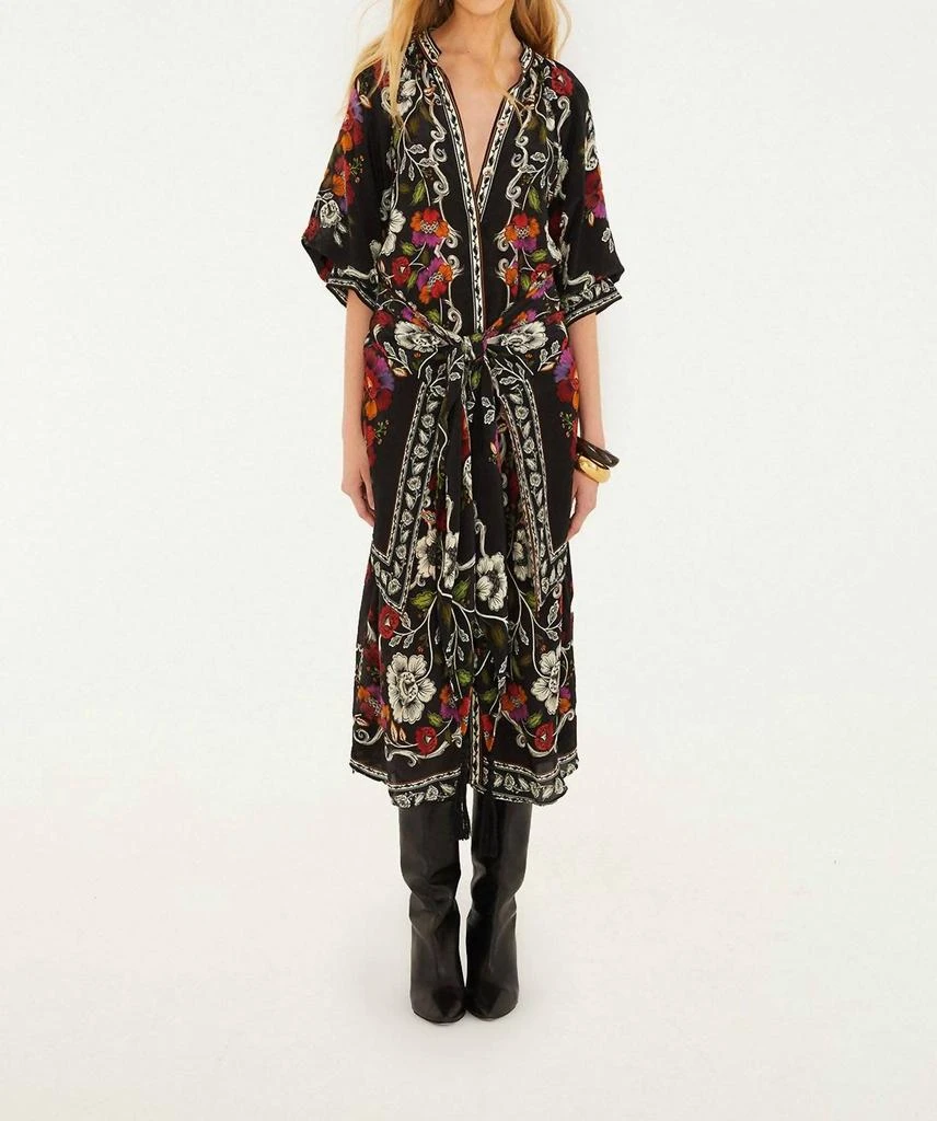 Flower Richelieu linen midi dress  On Sale Now with Up to 21% Off |  Discover Exclusive Deals & Savings at BeyondStyle  Authentic Farm Rio  designers|n|farm rio|o|w|dresses|women|e|m|clothing|maxi dresses with  Limited-Time Discounts,