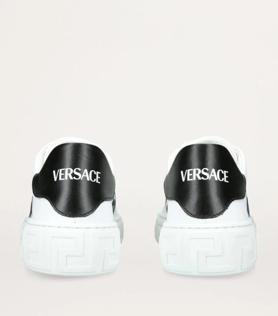 Versace Kids Versace La Greca Sneakers Versace Leather La Greca