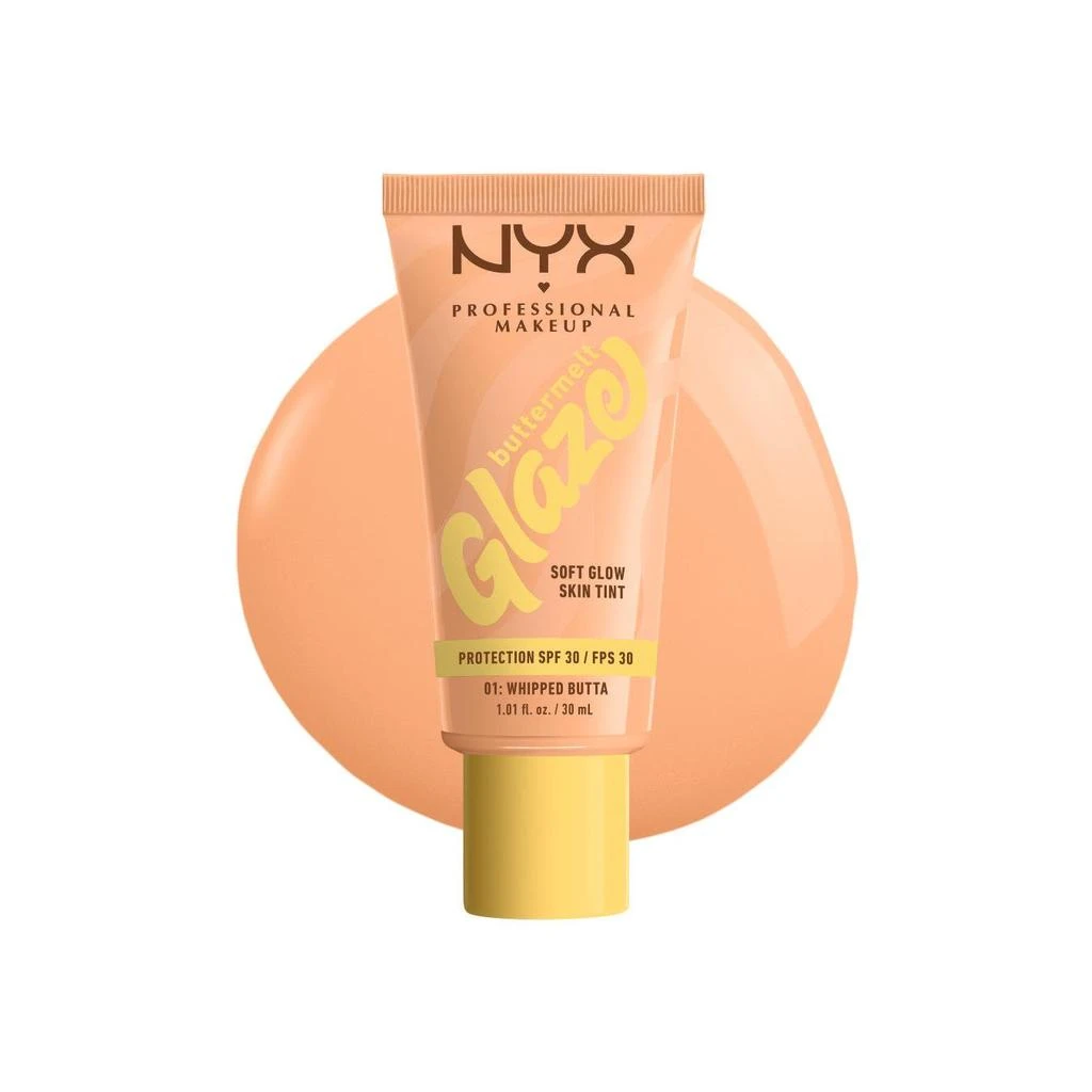 Octopus x Nyx Buttermelt Glaze Tint, Fond De Teint Spf30 Jusqu'À 12H De Tenue, Vanilla Bean Butta 5