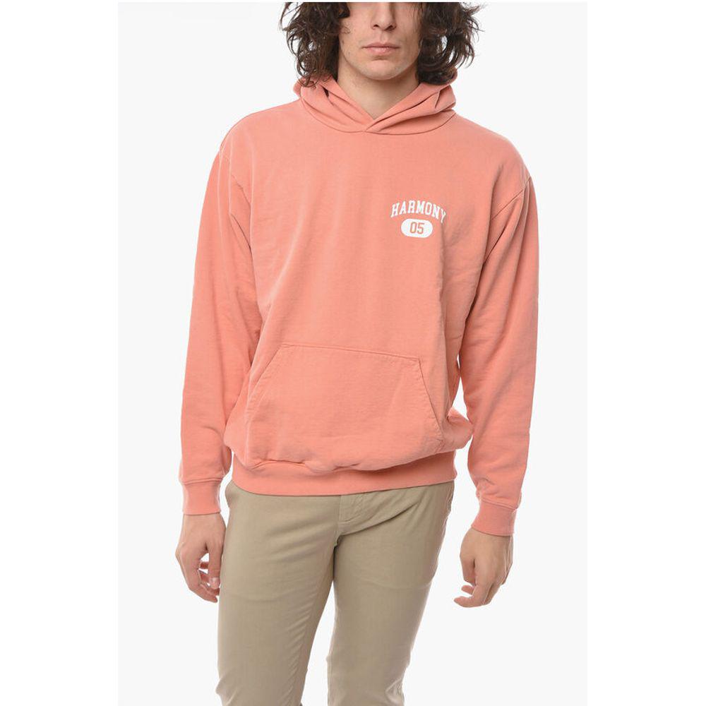 Harmony Harmony Logo Printed Brushed Cotton Hoodie