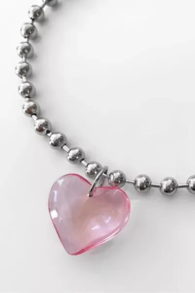 Five Fourty Nine Five Fourty Nine Lia Heart Ball Chain Necklace 1