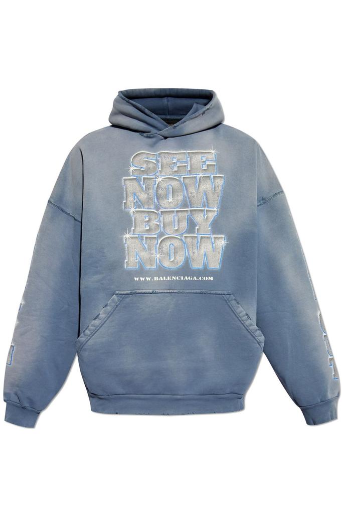 Shop Balenciaga Snbn Large Fit Hoodie on Sale at BeyondStyle – Get