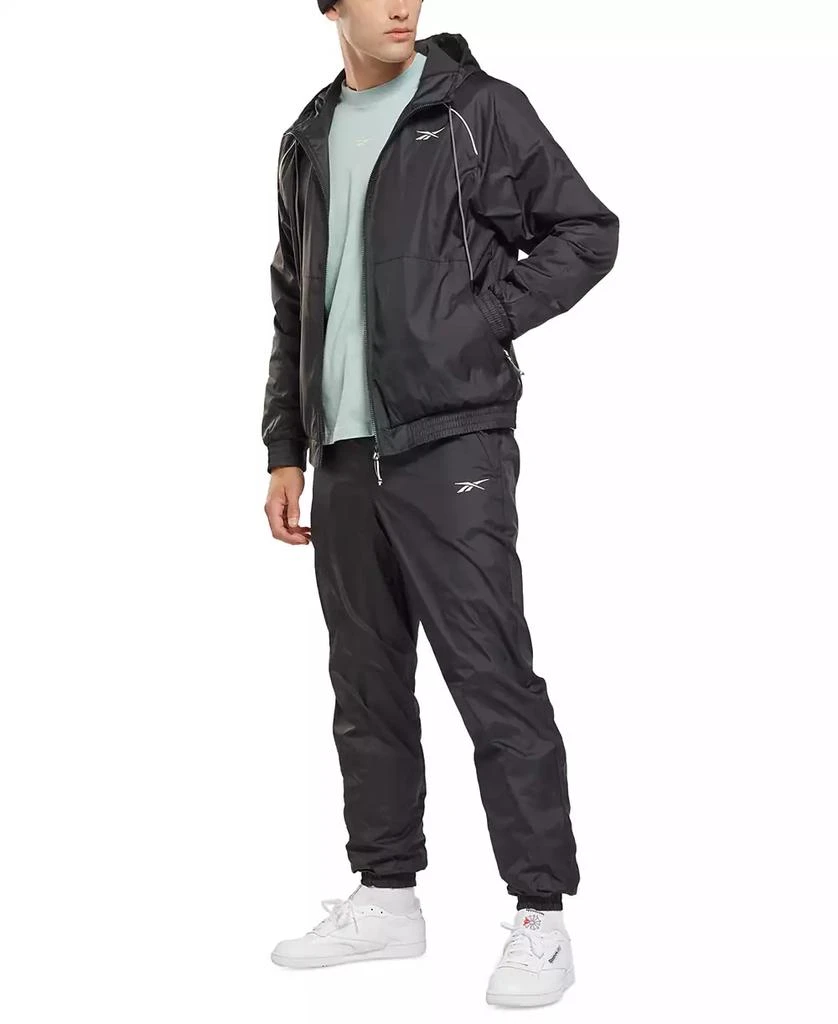 Reebok Men's Regular-Fit Fleece-Lined Hooded DWR Jacket 4