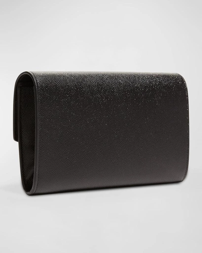 Yves Saint Laurent Uptown YSL Wallet on Chain in Grained Leather 5