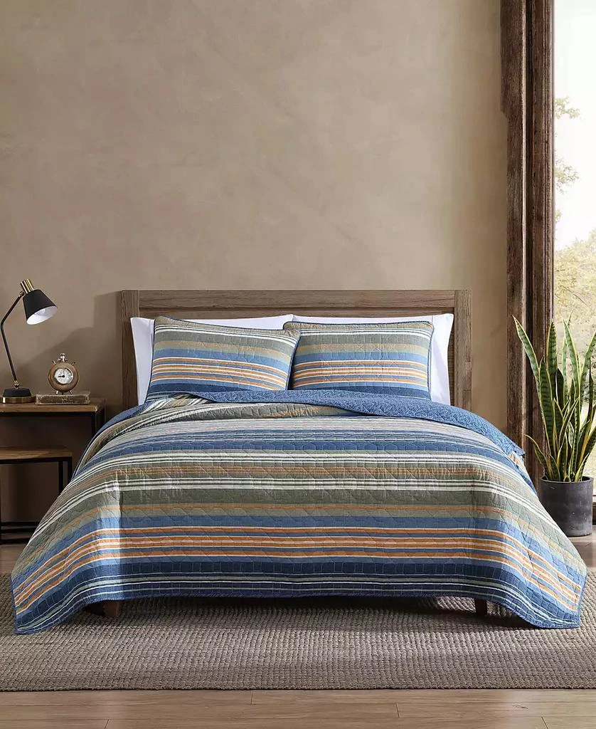 Eddie Bauer Yakima Valley Stripe Reversible 2-Pc. Quilt Set 1