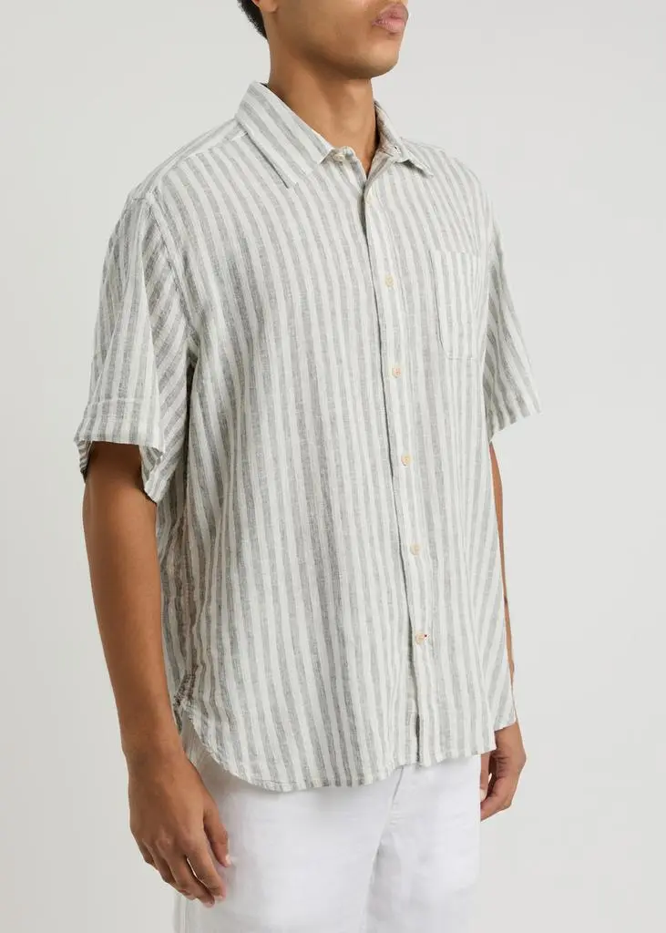 Oliver Spencer Atlanta striped woven shirt 2