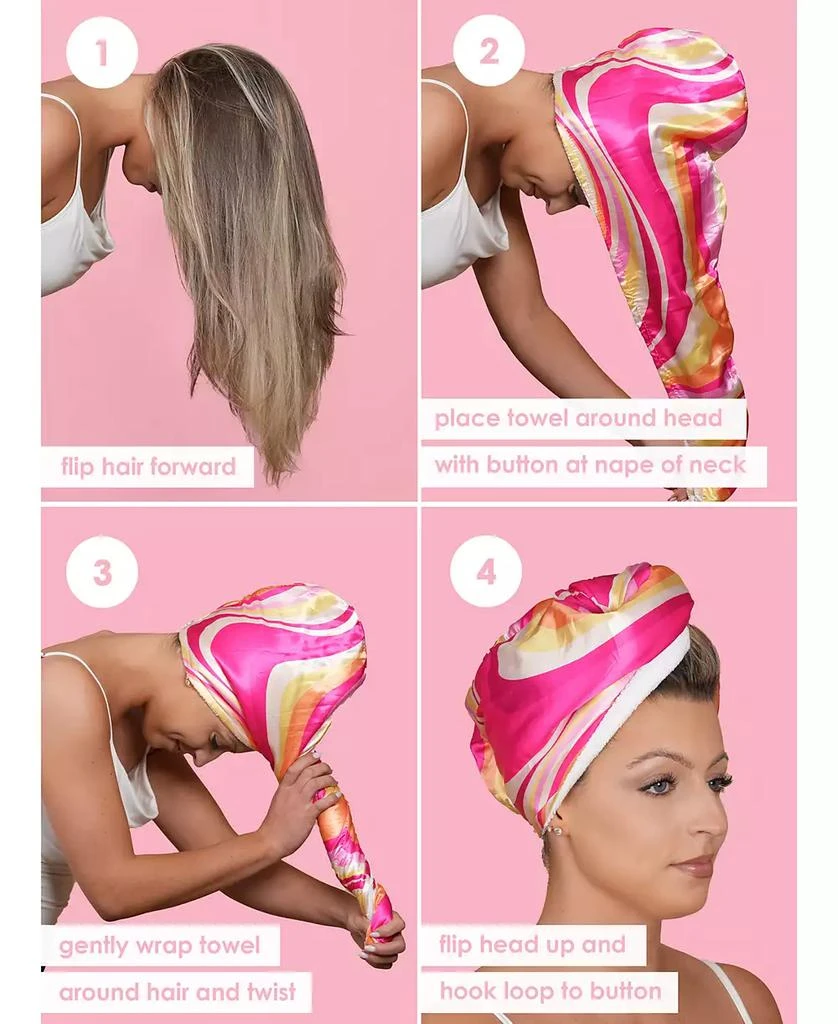 Grande Cosmetics GrandeHAIR Microfiber 
Satin Towel 3
