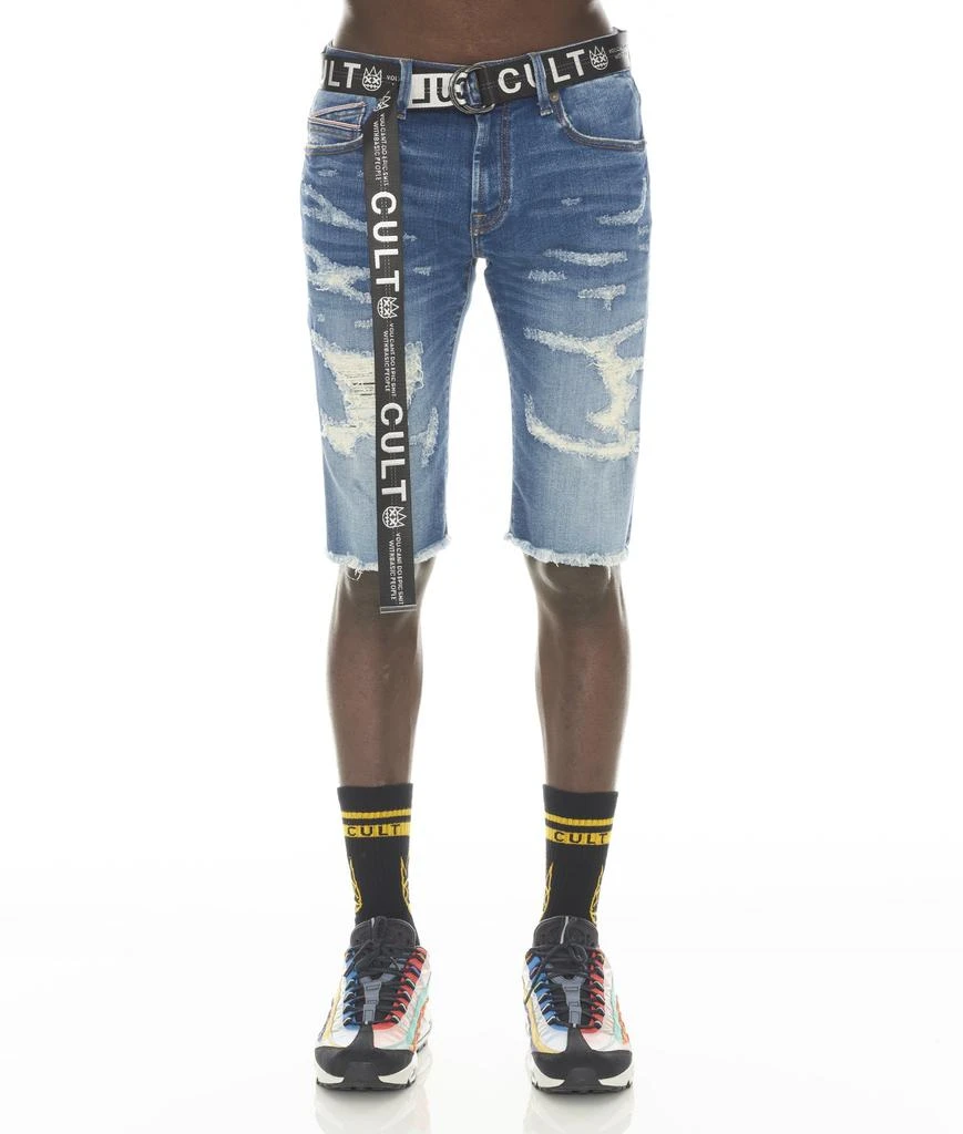 Cult Of Individuality ROCKER SHORT STRETCH BELTED IN RAZOR 1