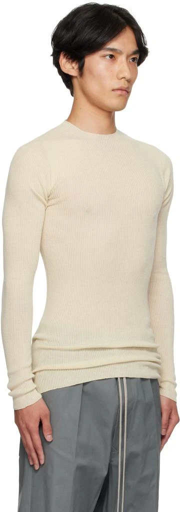 Rick Owens Off-White Concordians Ribbed Round Neck Sweater 2