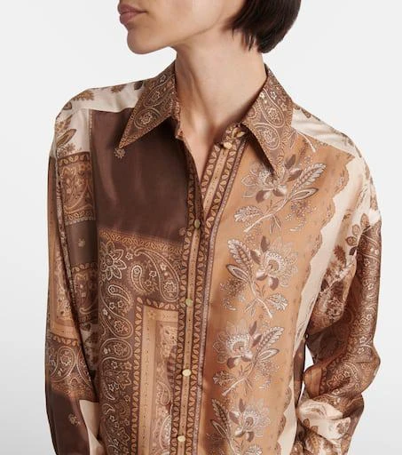 Zimmermann Lucky bandana silk satin shirt 4
