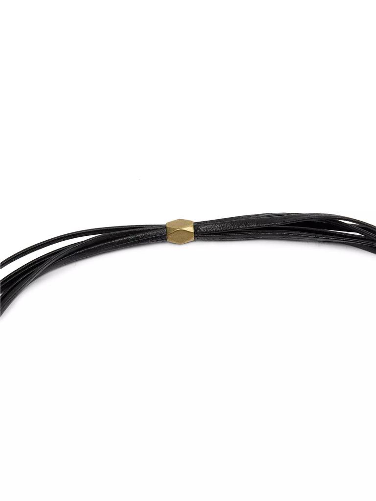 Isabel Marant Goldtone, Leather & Resin Choker - Fashion