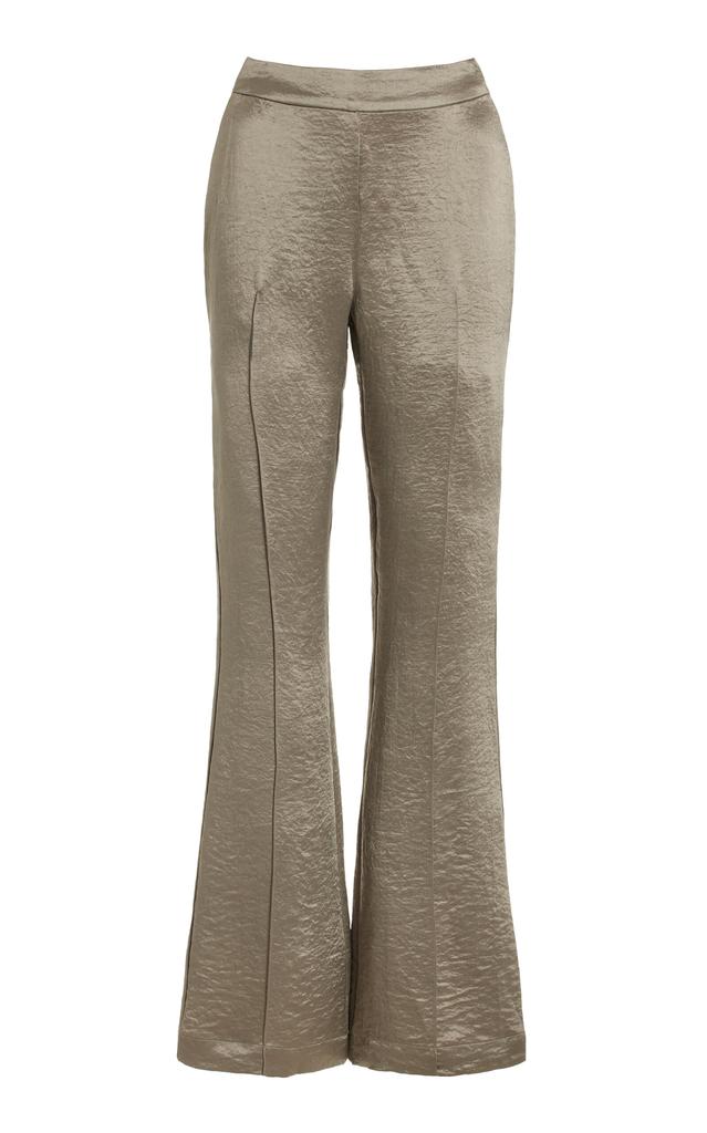 USISI SISTER USISI SISTER - Georgia Satin Trousers - Silver - L - Moda Operandi