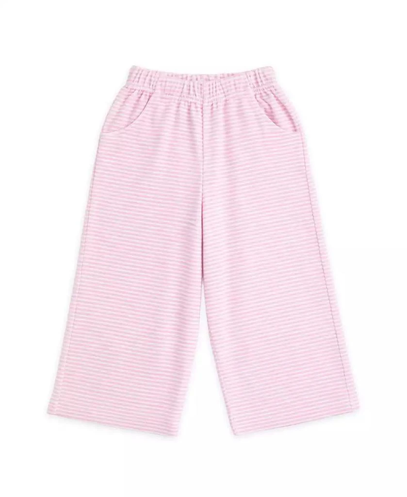 Florence Eiseman Little Girls Stripe Terry Wide Leg Pant