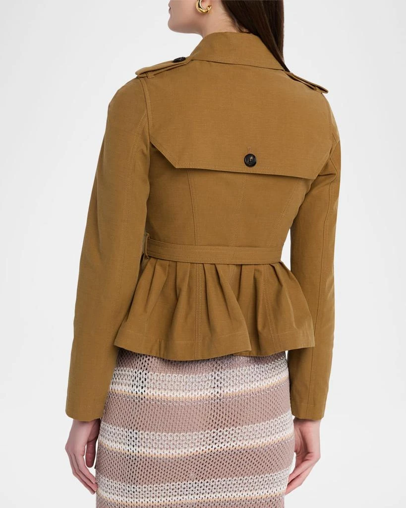 Burberry Isabella Peplum Trench Coat 3
