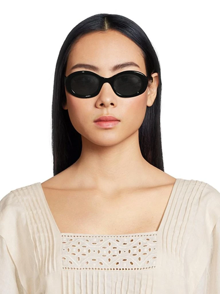 Celine Triomphe 52MM Oval Sunglasses 2