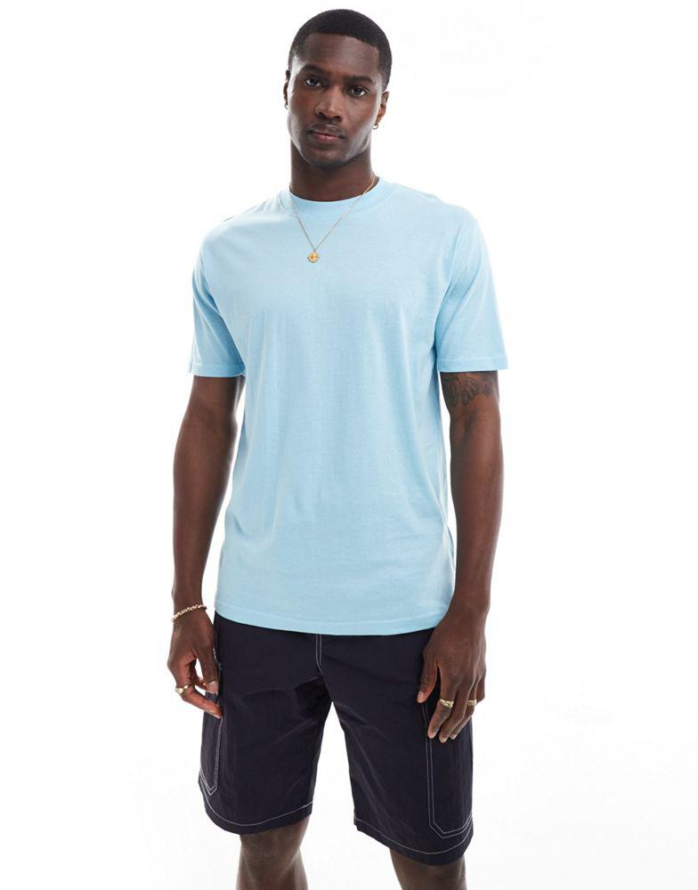 Brave Soul Brave Soul high neck t-shirt in sky blue