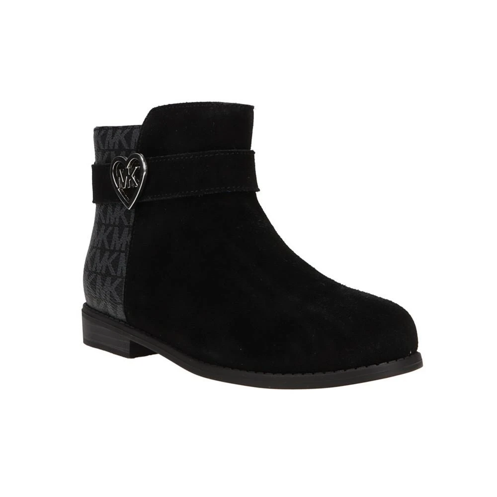Michael Kors Little Girls Emma Heart Logo Print Detail Booties
