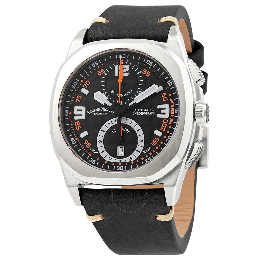 Armand Nicolet Chronograph Automatic  Black Dial Men's Watch A668HAA-NO-PK4140NR 1