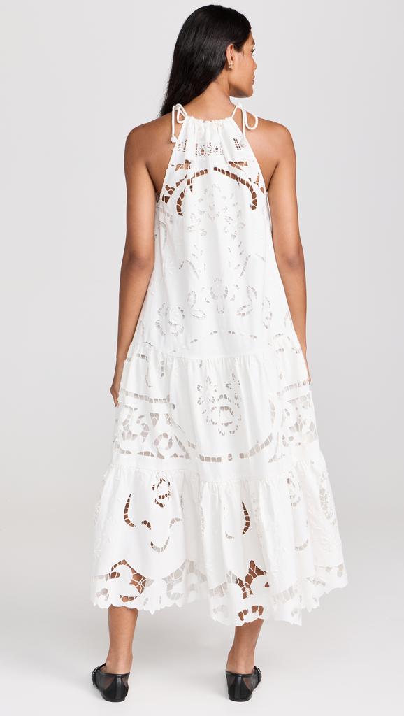 Sea Edith Embroidery Halter Neck Dress