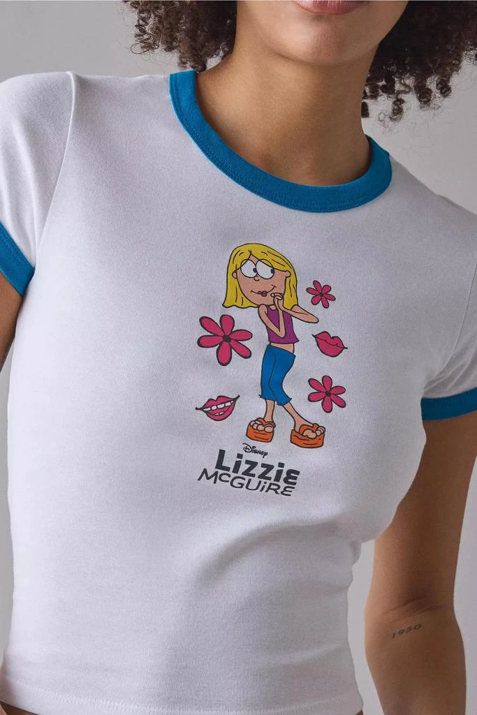 Urban Outfitters Lizzie McGuire Graphic Ringer Baby Tee 2