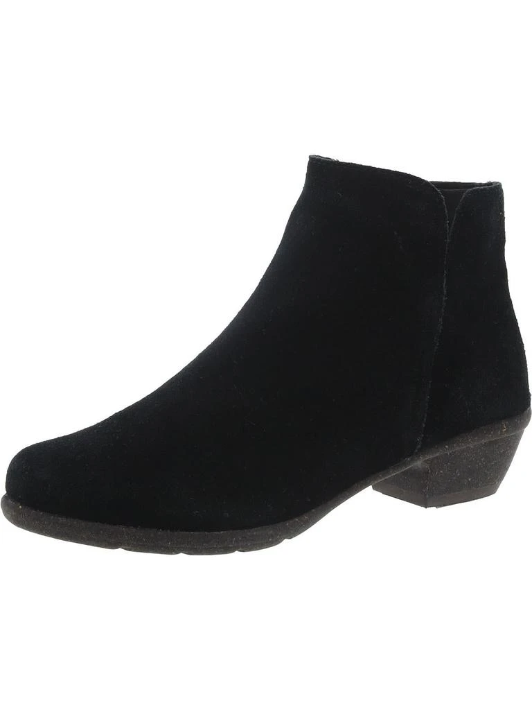Unstructured by Clarks Wilrose Frost Womens Leather Zip Up Ankle Boots 5