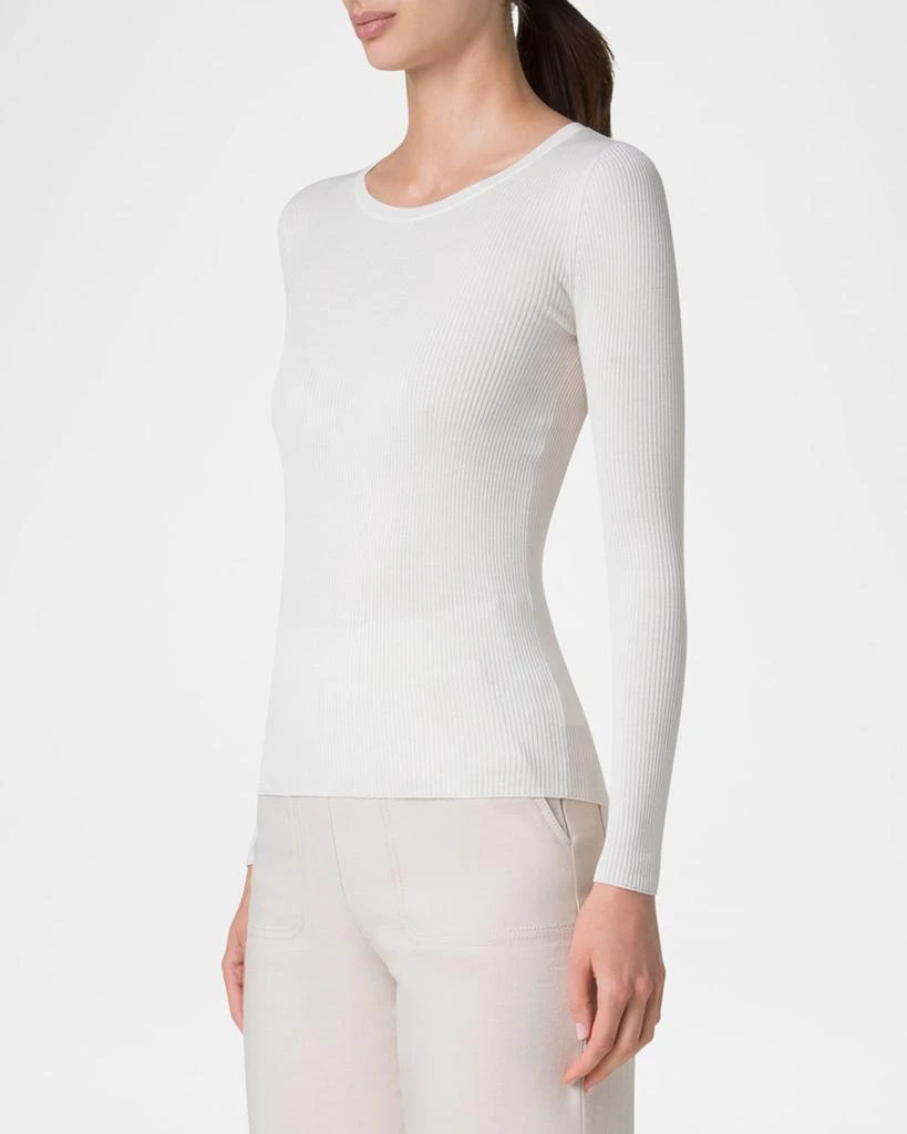 Akris Fitted Rib-Knit Sweater 6