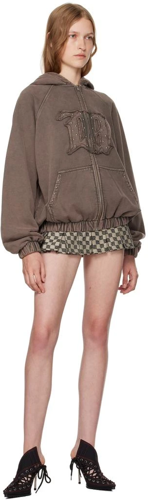 Misbhv Brown Zipped Hoodie 4
