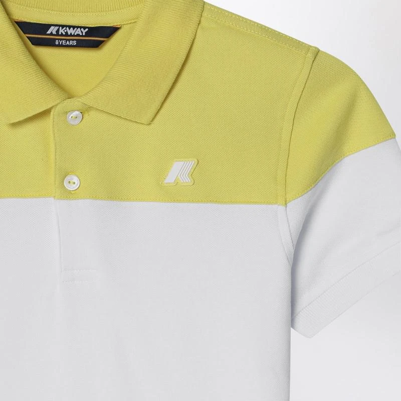 K-Way White/green acacia cotton polo 3