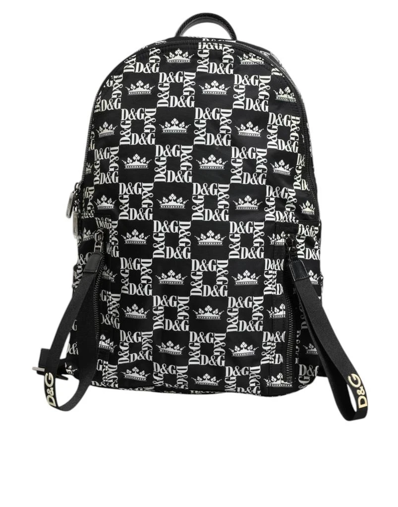 Dolce 
Gabbana Crown Printed Nylon School Backpack Men
s Bag (Pre-Owned)